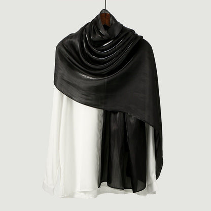 Island Satin Crepe Malaysian Bright Silk Hijab - Elara Global