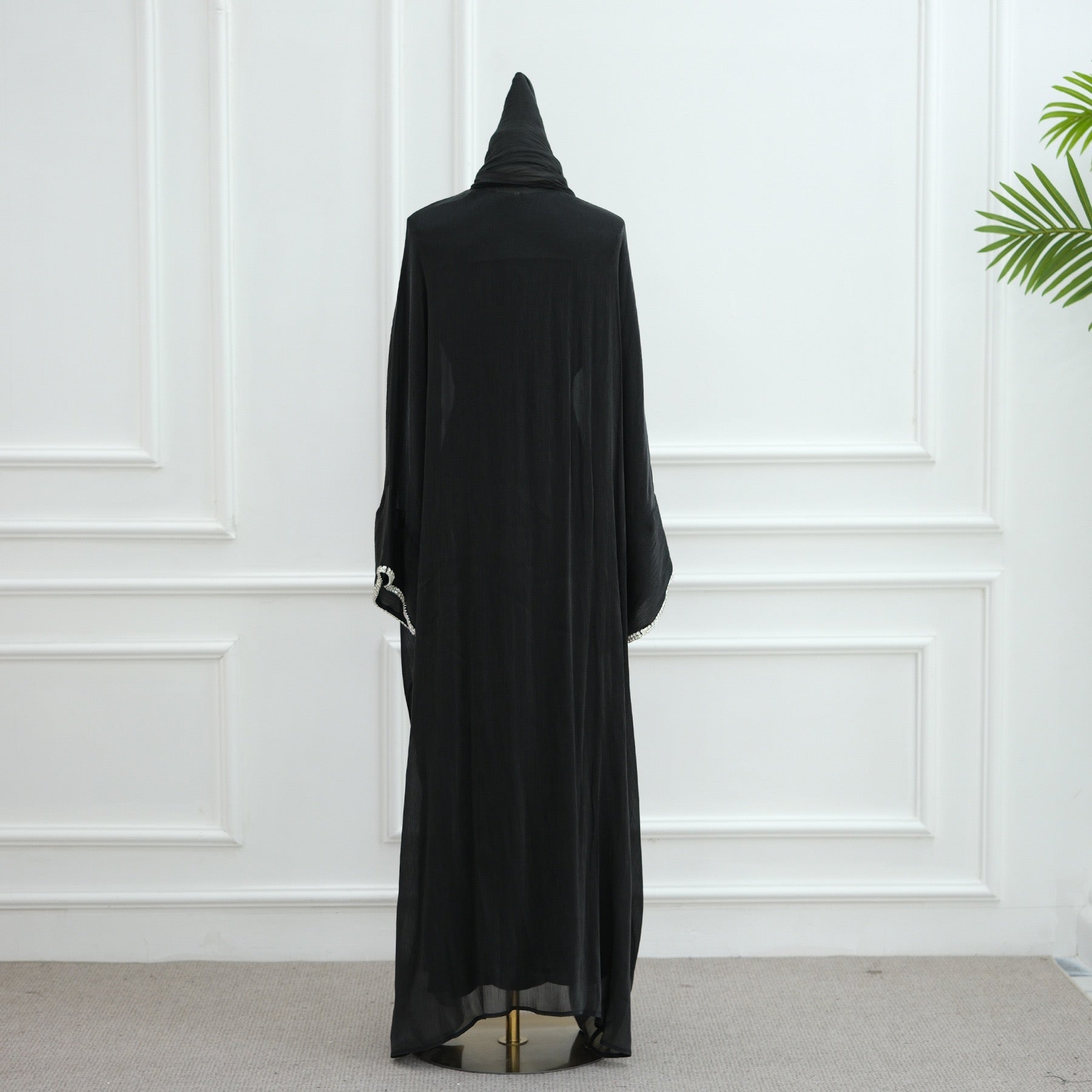 Modest Luxury Evening Wear Beading - Embellished Abaya Set (EG112) - Elara Global