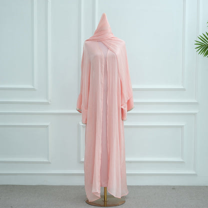 Modest Luxury Evening Wear Beading - Embellished Abaya Set (EG112) - Elara Global