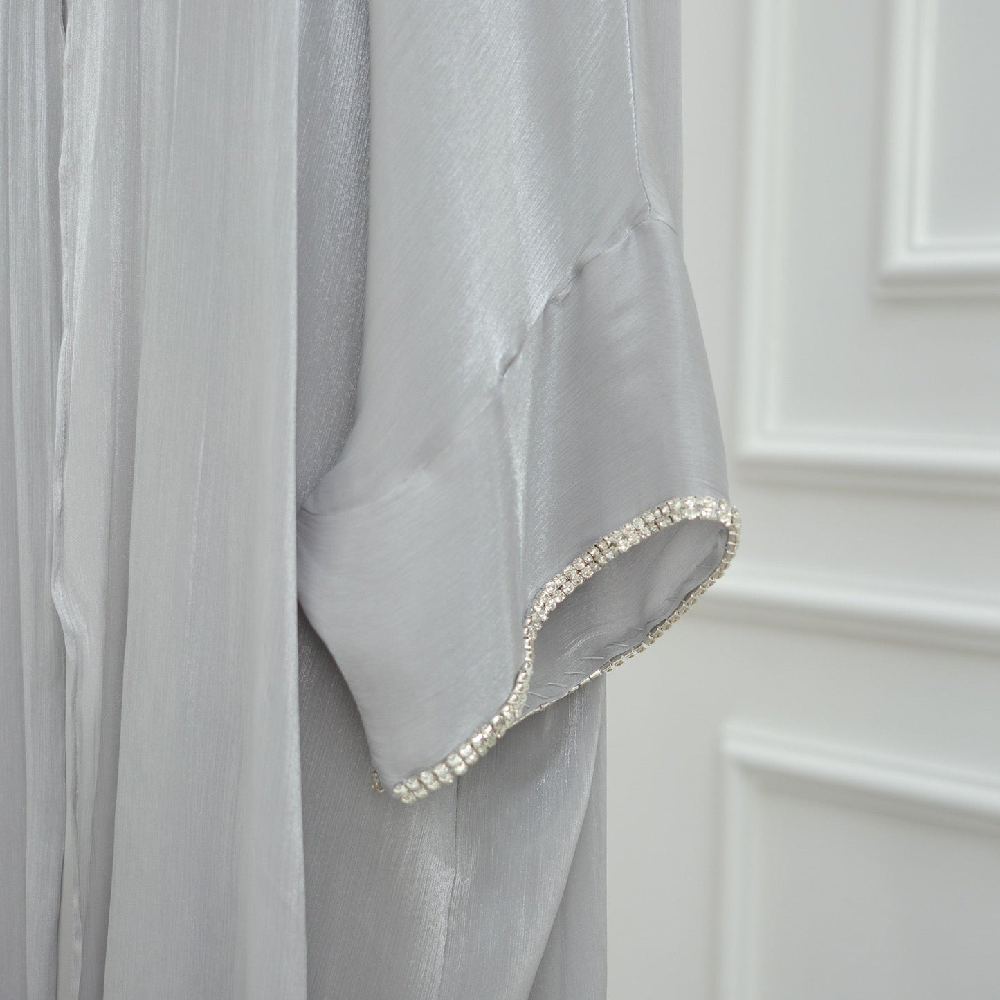 Modest Luxury Evening Wear Beading - Embellished Abaya Set (EG112) - Elara Global