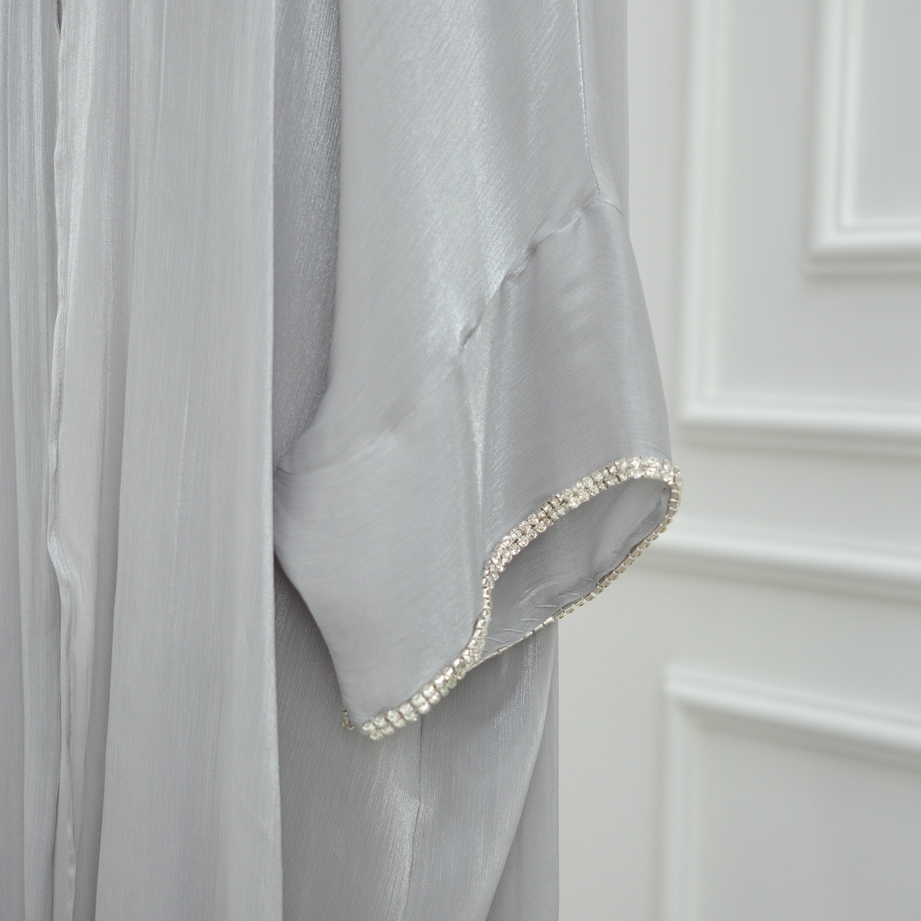 Modest Luxury Evening Wear Beading - Embellished Abaya Set (EG112) - Elara Global