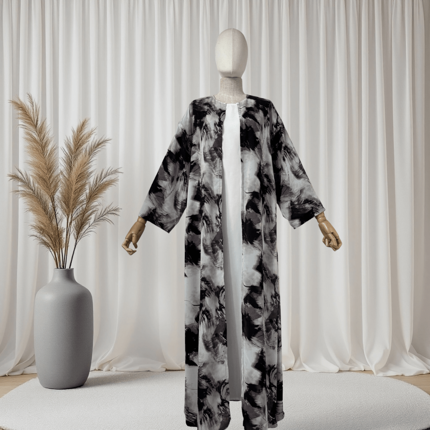 Noorah Printed Abaya Set (IA147) - Ikah