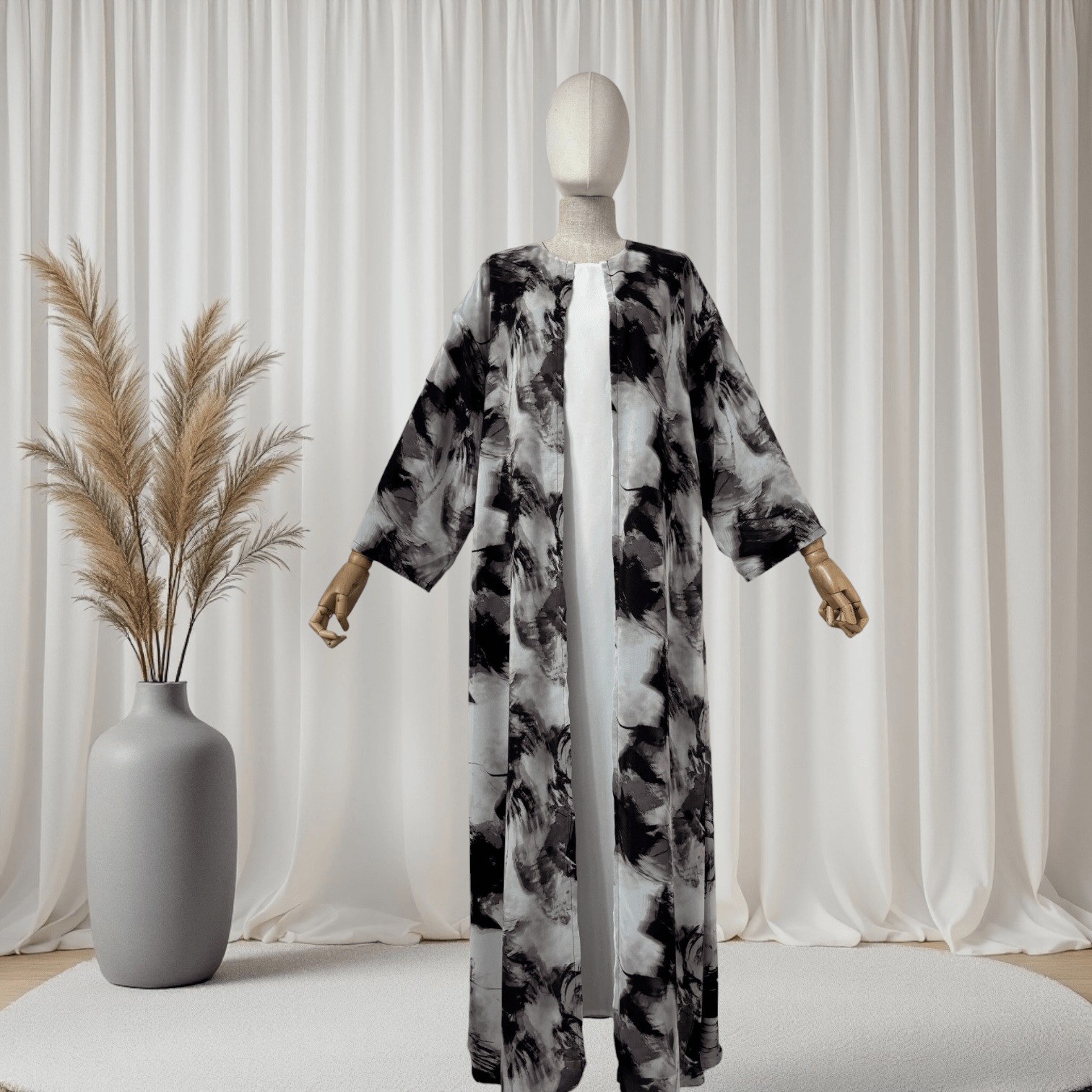 Noorah Printed Abaya Set (IA147) - Ikah