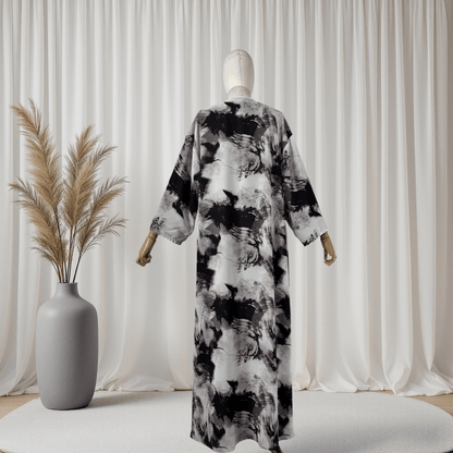 Noorah Printed Abaya Set (IA147) - Ikah