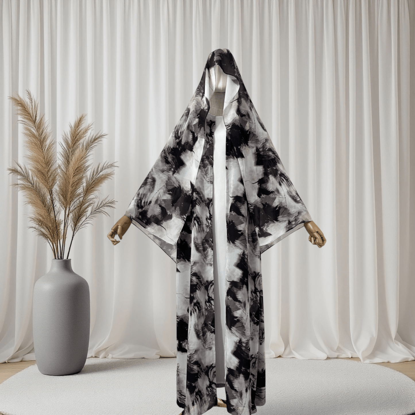 Noorah Printed Abaya Set (IA147) - Ikah