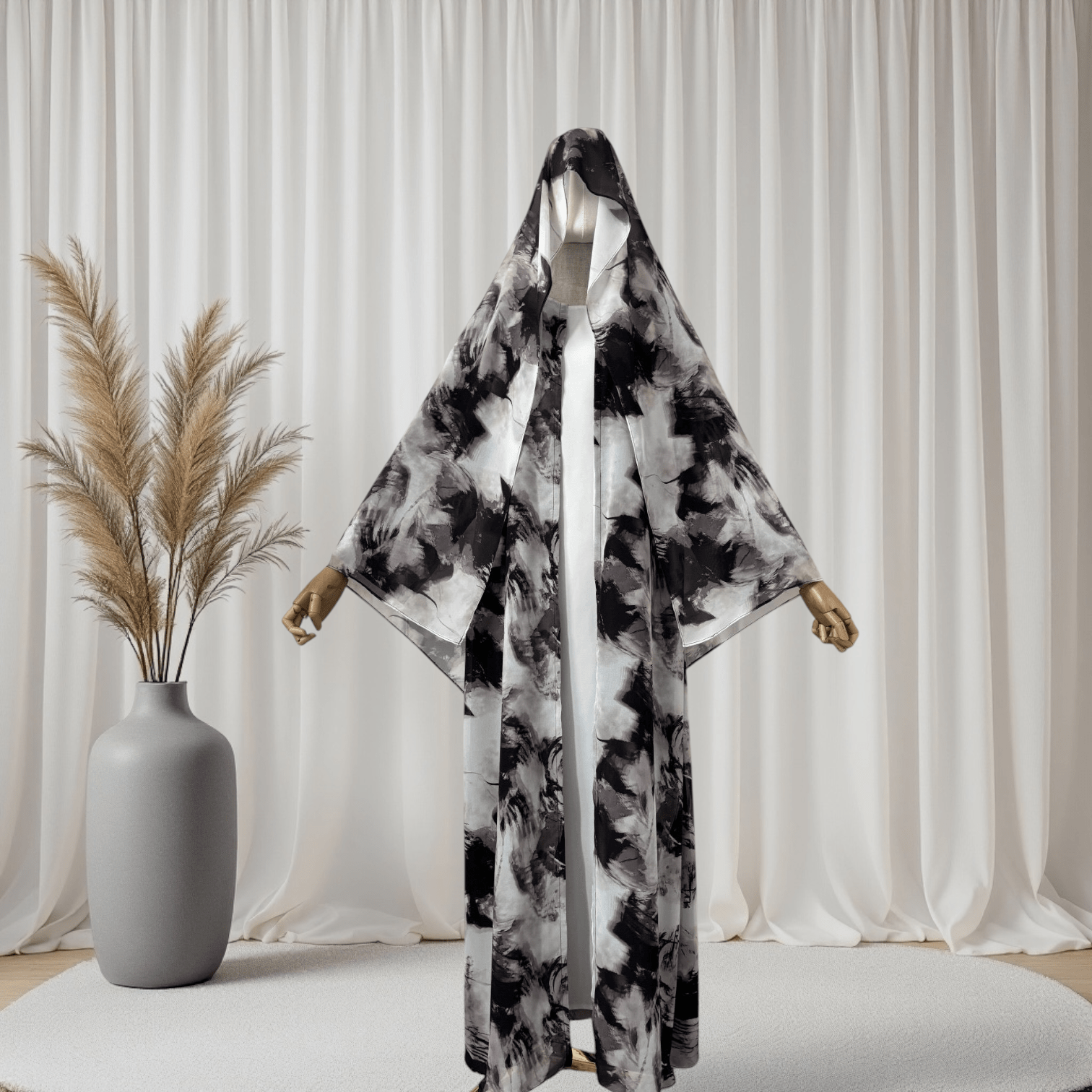 Noorah Printed Abaya Set (IA147) - Ikah