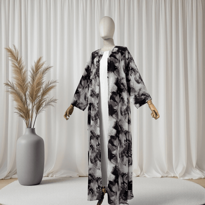 Noorah Printed Abaya Set (IA147) - Ikah