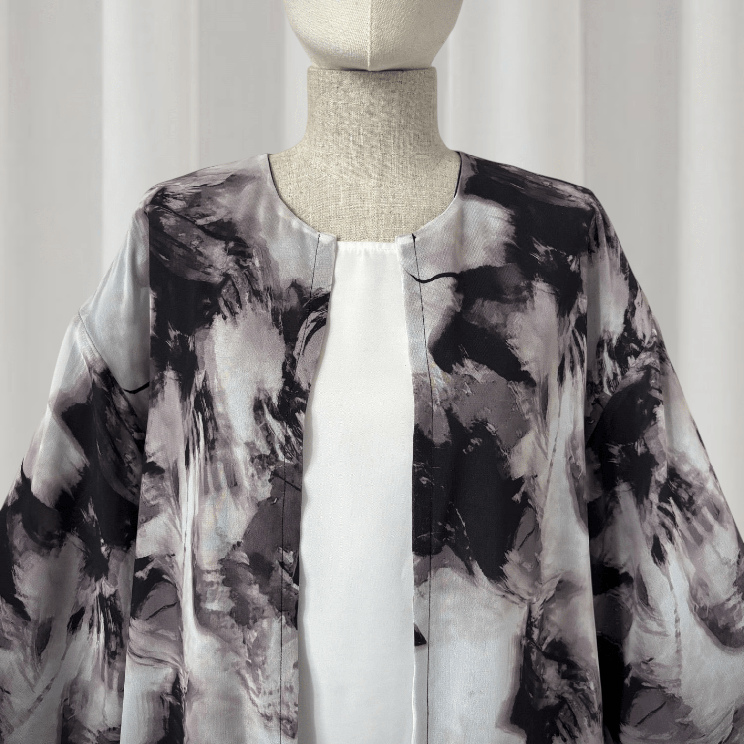 Noorah Printed Abaya Set (IA147) - Ikah