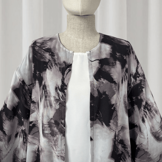 Noorah Printed Abaya Set (IA147) - Ikah