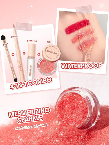 SHEGLAM Lip Dazzler Glitter Kit - Elara Global