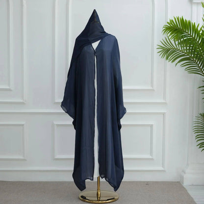 Soft Crinkle Island Cotton Batwing Cardigan 3 - Piece Set (EG101) - Elara Global