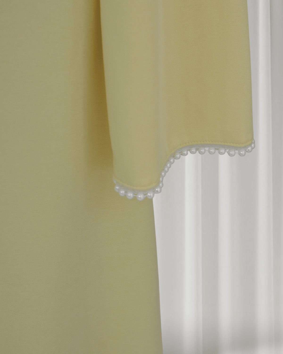 The Atelier Pearl Cape Dress - Yellow (DY158) - Ikah