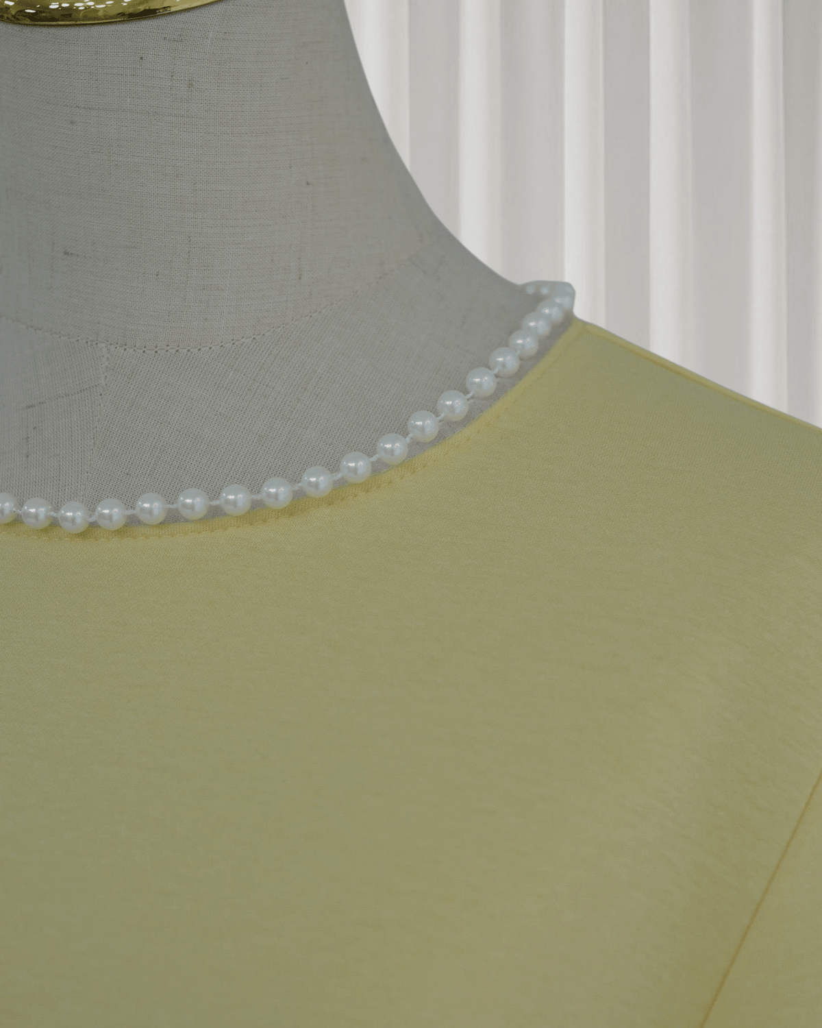 The Atelier Pearl Cape Dress - Yellow (DY158) - Ikah