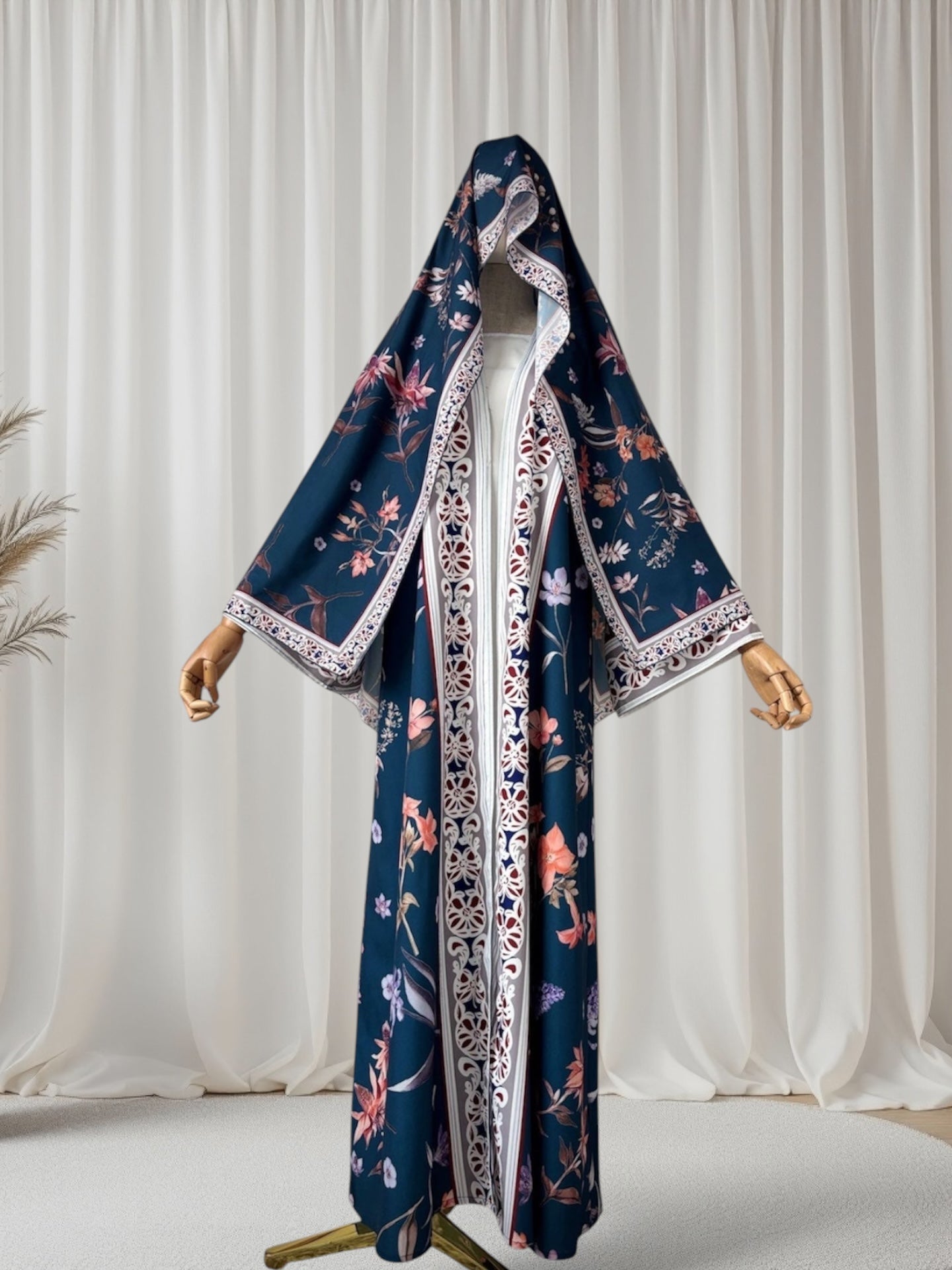 The Bloom Luxe Abaya Set (IS129) - Ikah