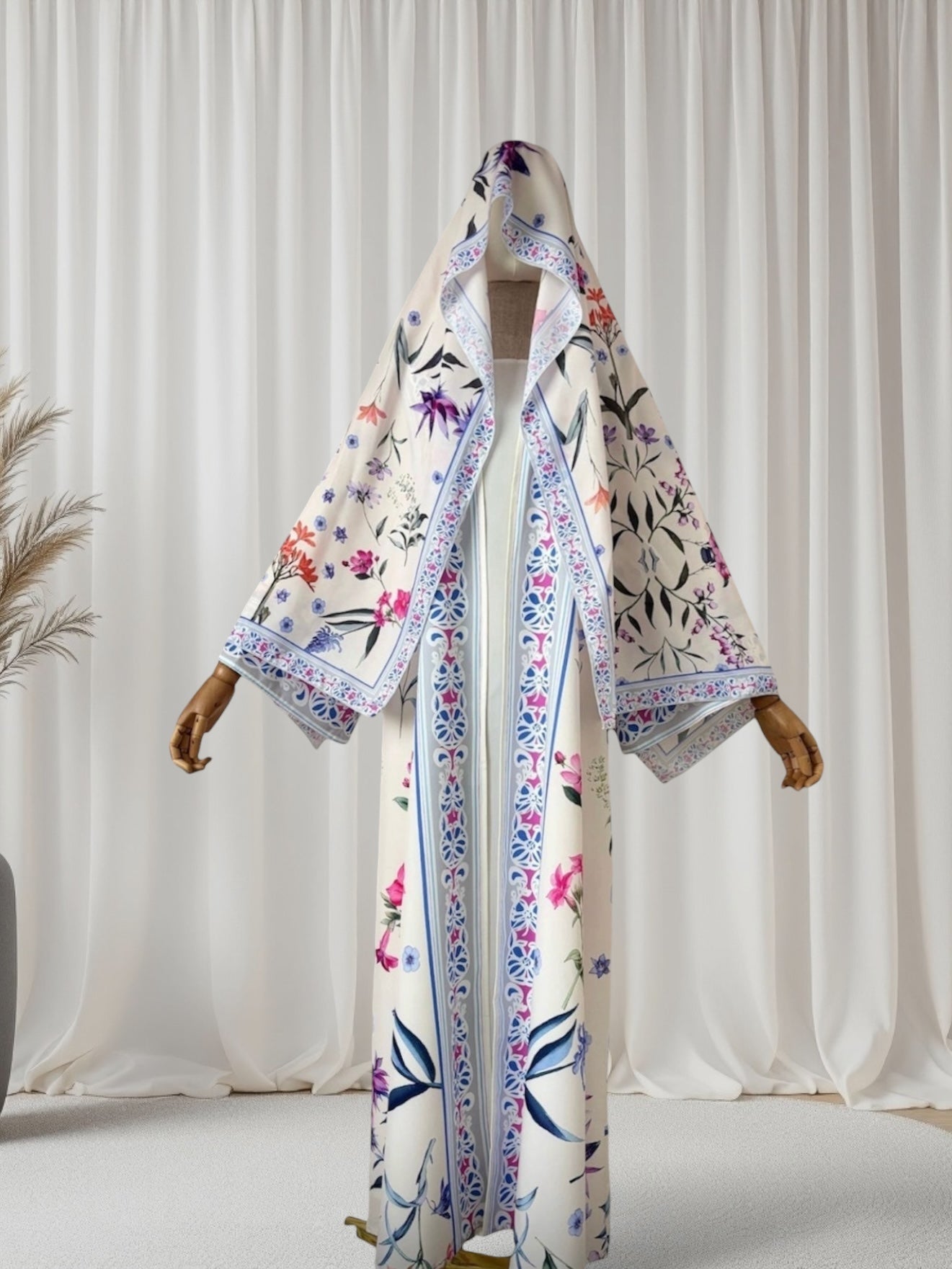 The Bloom Luxe Abaya Set (IS129) - Ikah