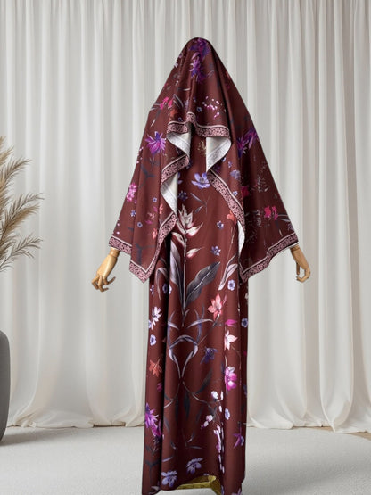 The Bloom Luxe Abaya Set (IS129) - Ikah