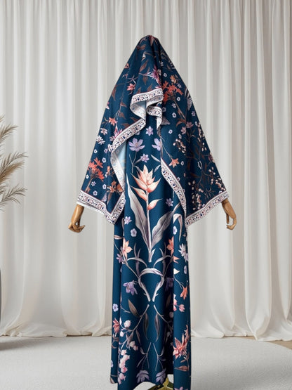 The Bloom Luxe Abaya Set (IS129) - Ikah