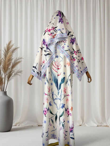 The Bloom Luxe Abaya Set (IS129) - Ikah