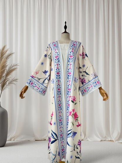 The Bloom Luxe Abaya Set (IS129) - Ikah
