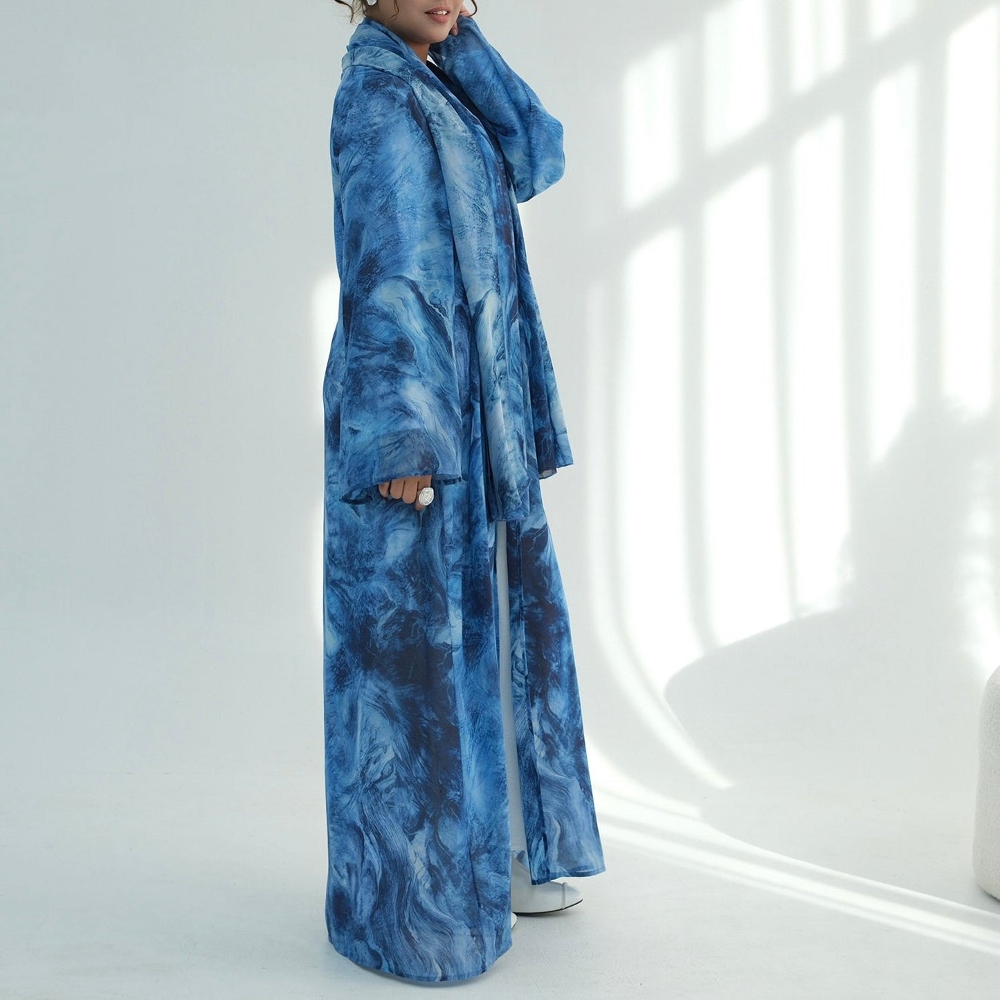 The Étoile Print Abaya Set (EG127) - Ikah