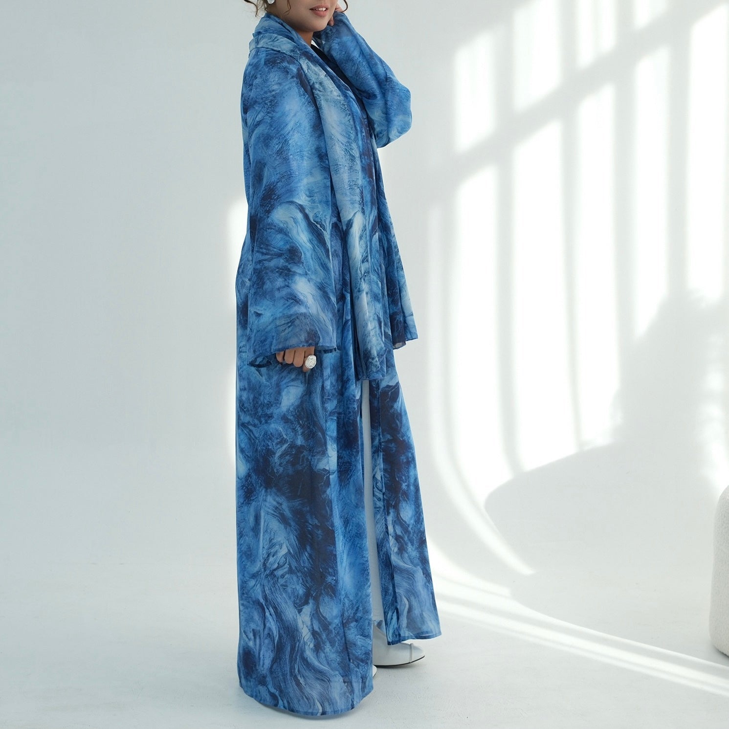 The Étoile Print Abaya Set (EG127) - Ikah