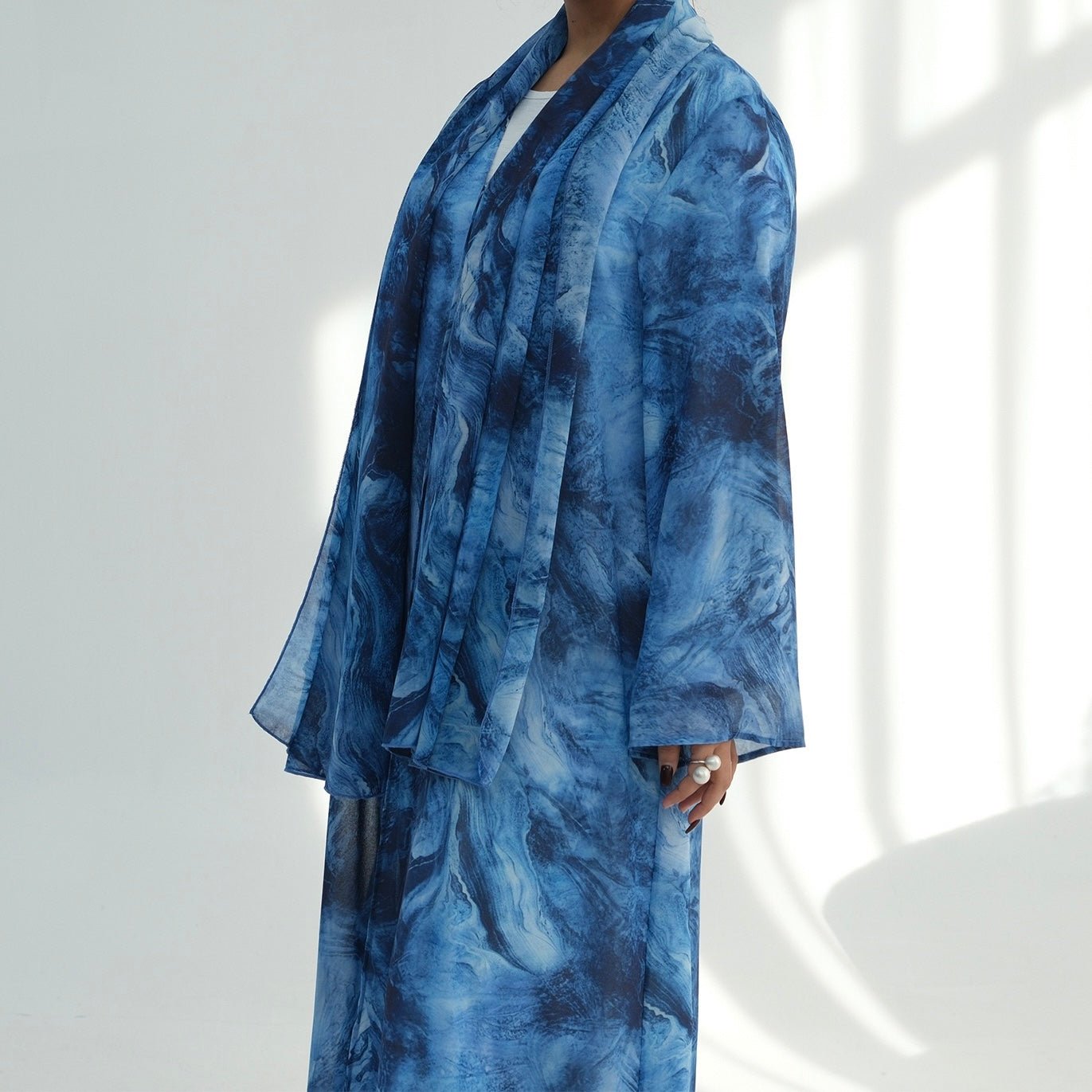 The Étoile Print Abaya Set (EG127) - Ikah