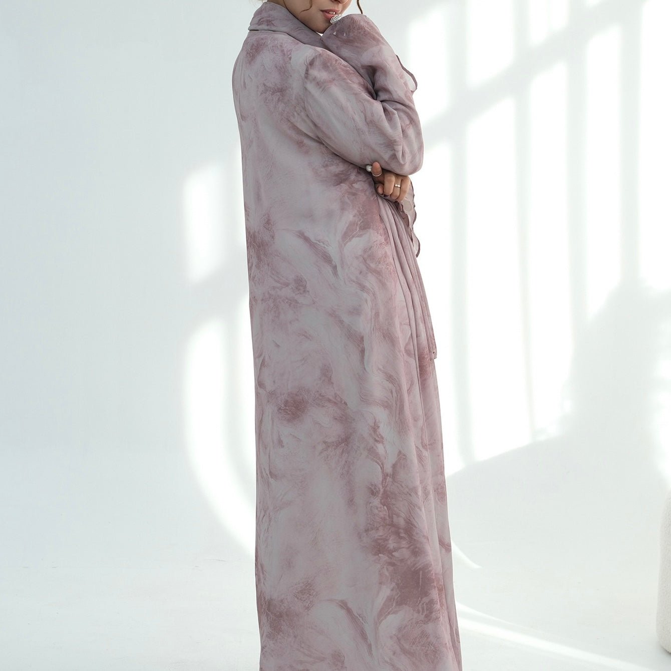 The Étoile Print Abaya Set (EG127) - Ikah