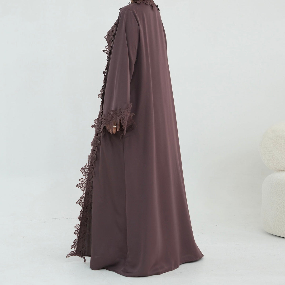 The Fleur Lace Abaya Couture (EG140) - Ikah