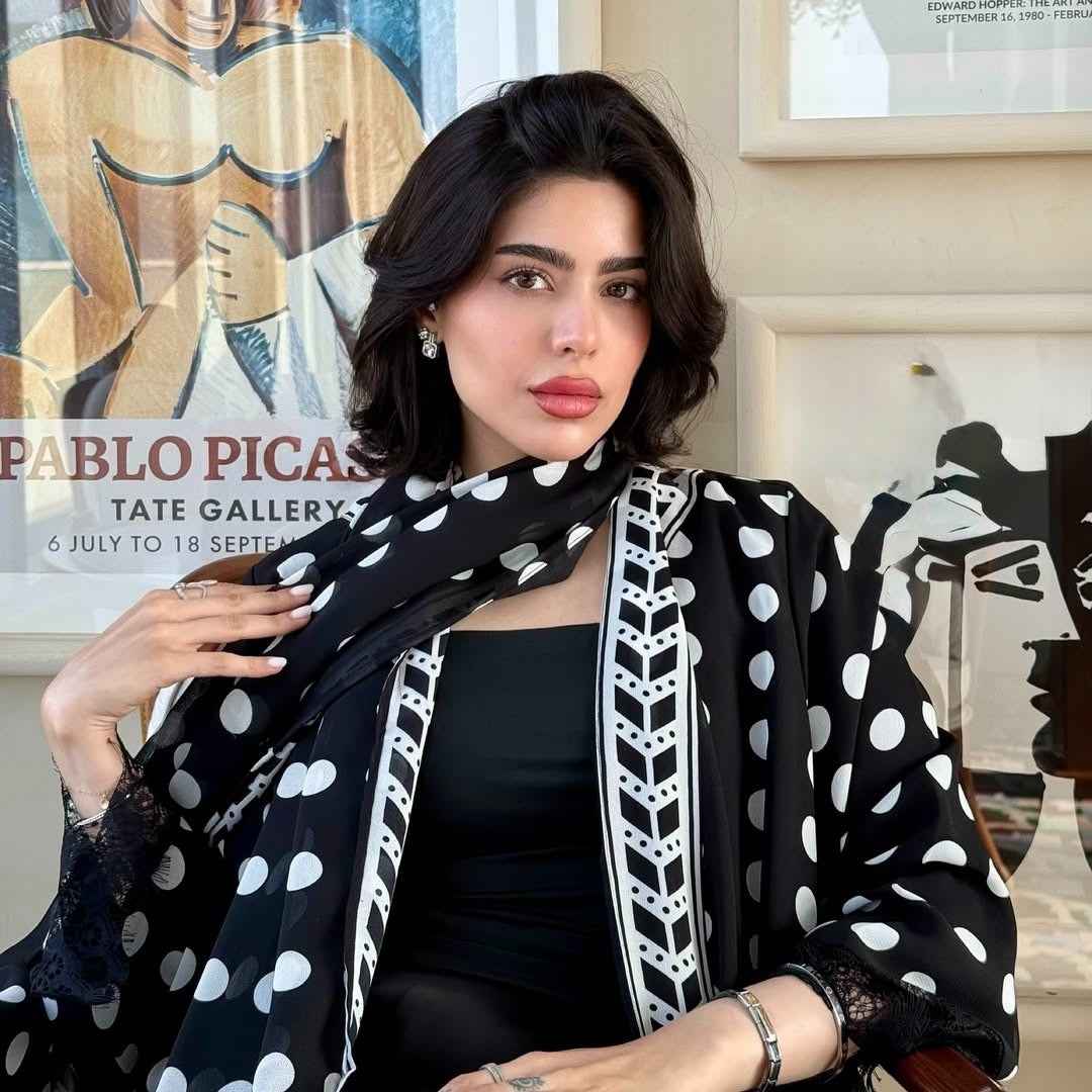 The Polka Dot Abaya Set (EG142) - Ikah