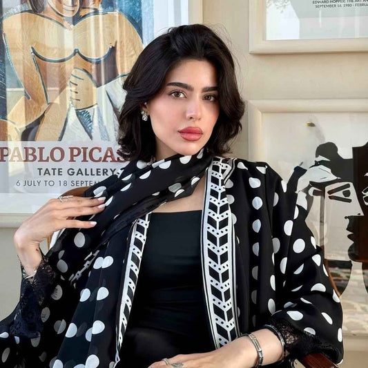 The Polka Dot Abaya Set (EG142) - Ikah