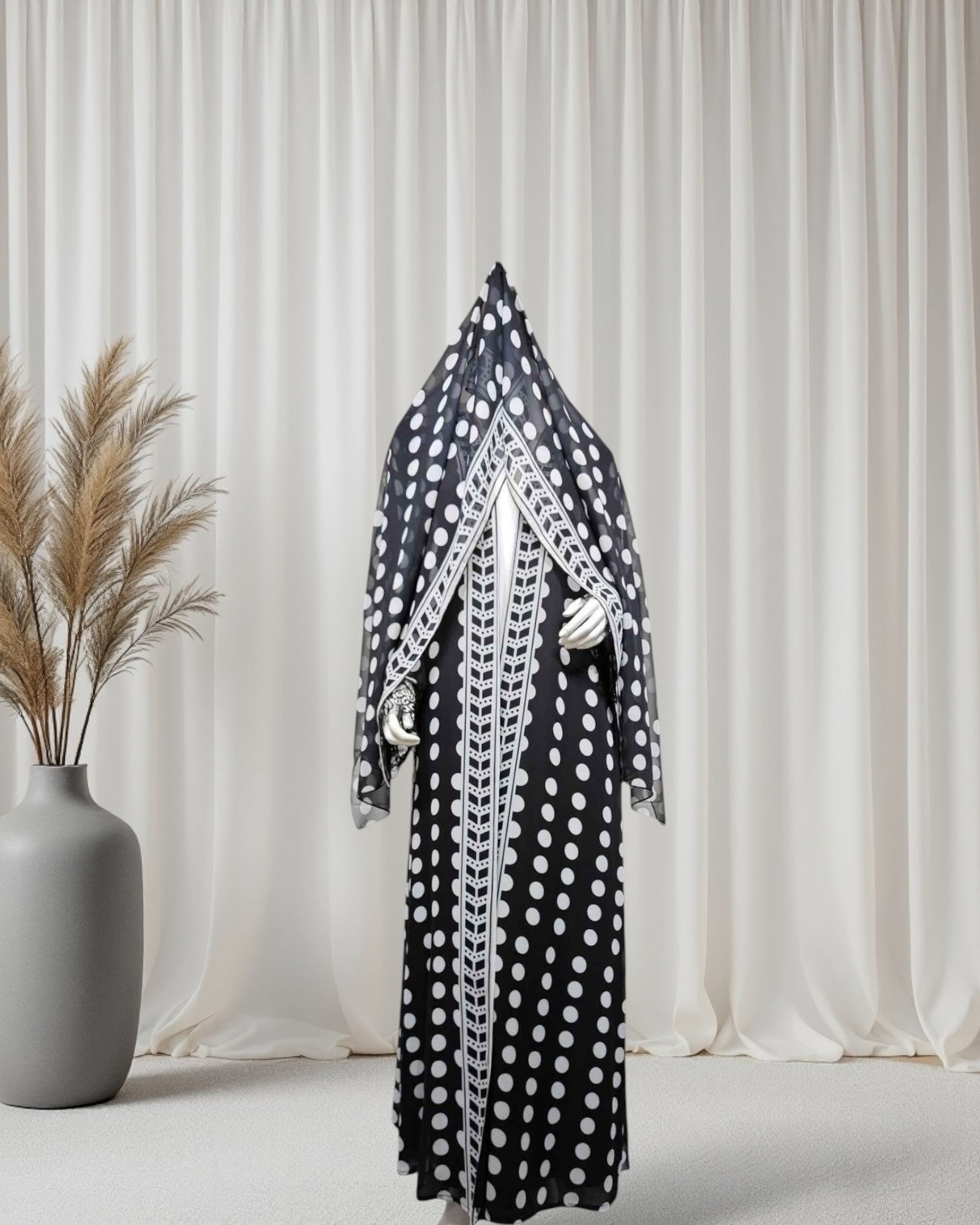 The Polka Dot Abaya Set (EG142) - Ikah
