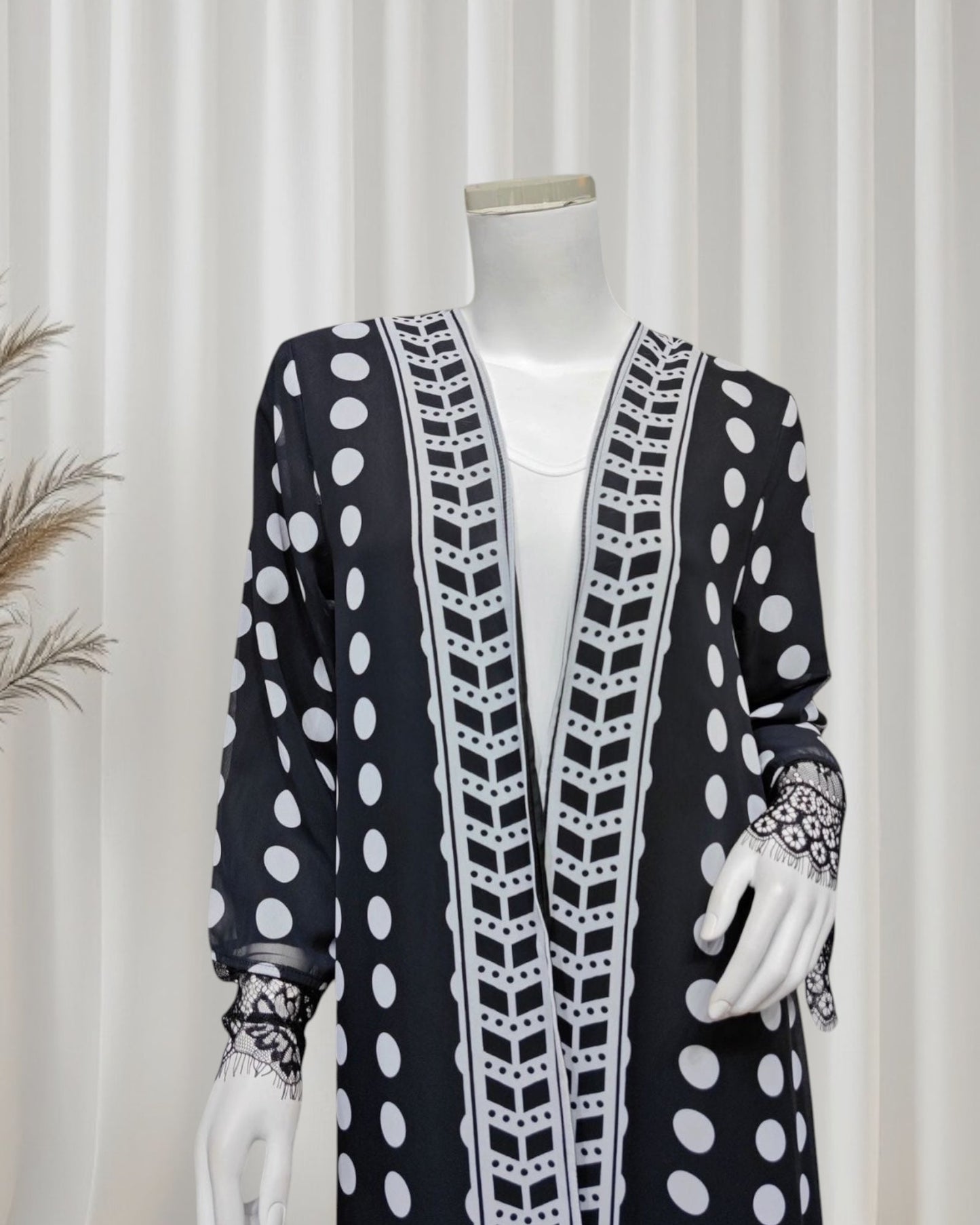 The Polka Dot Abaya Set (EG142) - Ikah