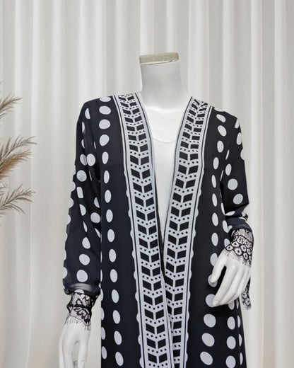 The Polka Dot Abaya Set (EG142) - Ikah