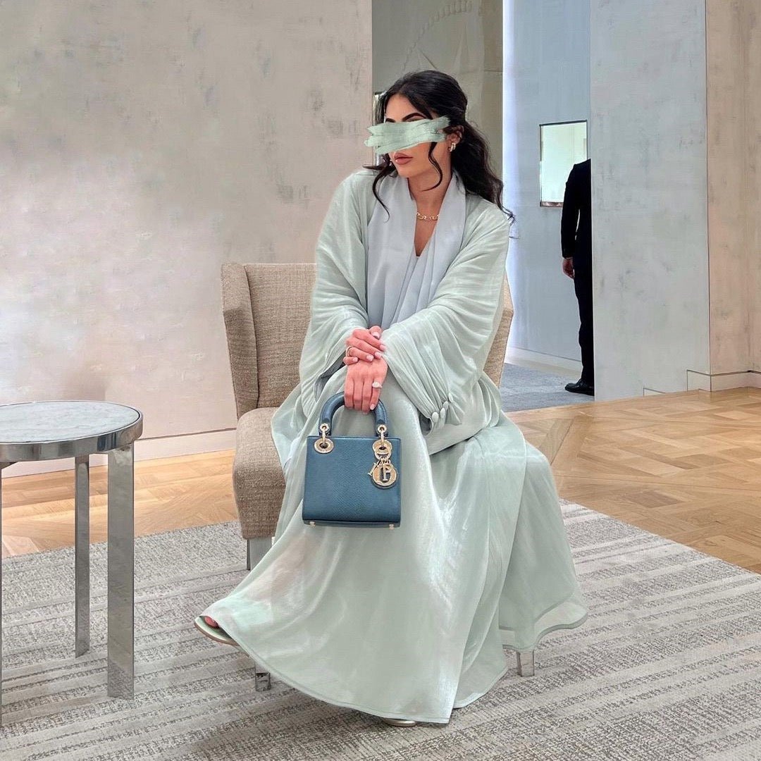 The Serene Organza Abaya (EG141) - Elara Global