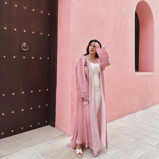 The Serene Organza Abaya (EG141) - Elara Global