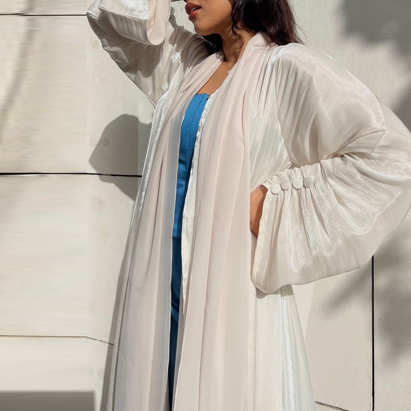 The Serene Organza Abaya (EG141) - Elara Global