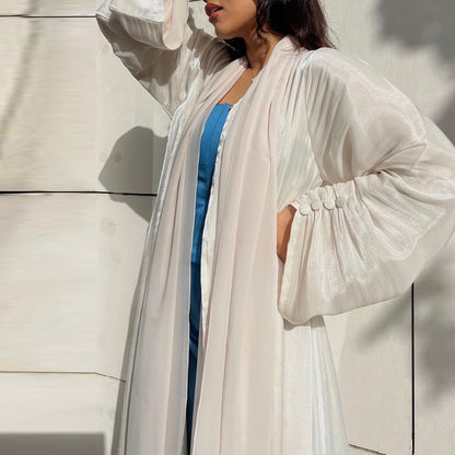 The Serene Organza Abaya (EG141) - Elara Global