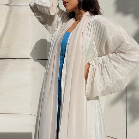 The Serene Organza Abaya (EG141) - Elara Global